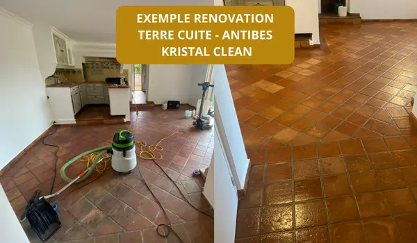 renovation de sol en terre cuite antibes
